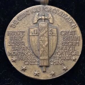 Vintage Collectible WWI 1914-1918 Victory Commemorative Medal